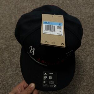 Jordan Black Pro Cap with Red Accents